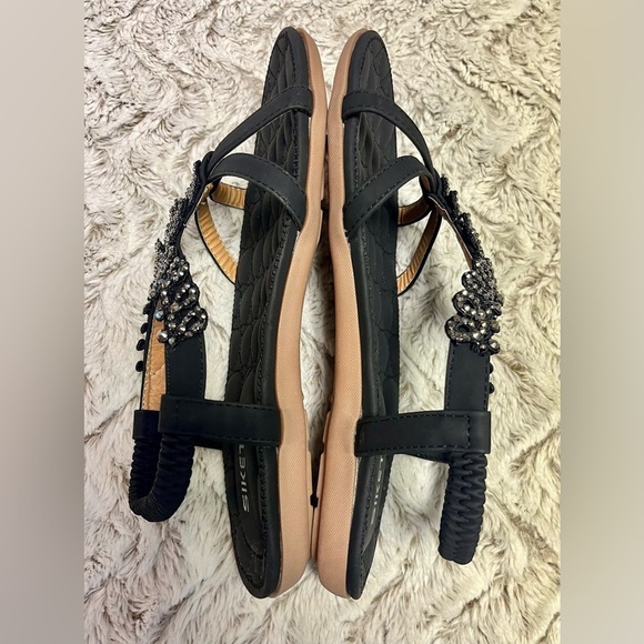 Siketu Beaded Embellished Women’s Sandals with Cushioned Footbed 
Size 10 - Picture 4 of 6